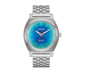 Nixon Time Teller Solar| Silver/Rainbow - The Drop Rideshop