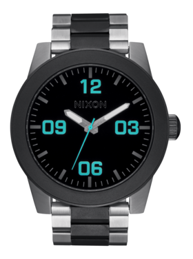 Nixon Nixon Corporal Stainless Steel | Silver/Gunmetal