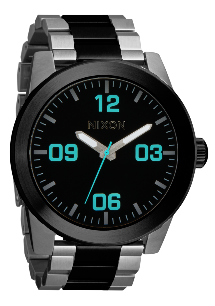 Nixon Nixon Corporal Stainless Steel | Silver/Gunmetal