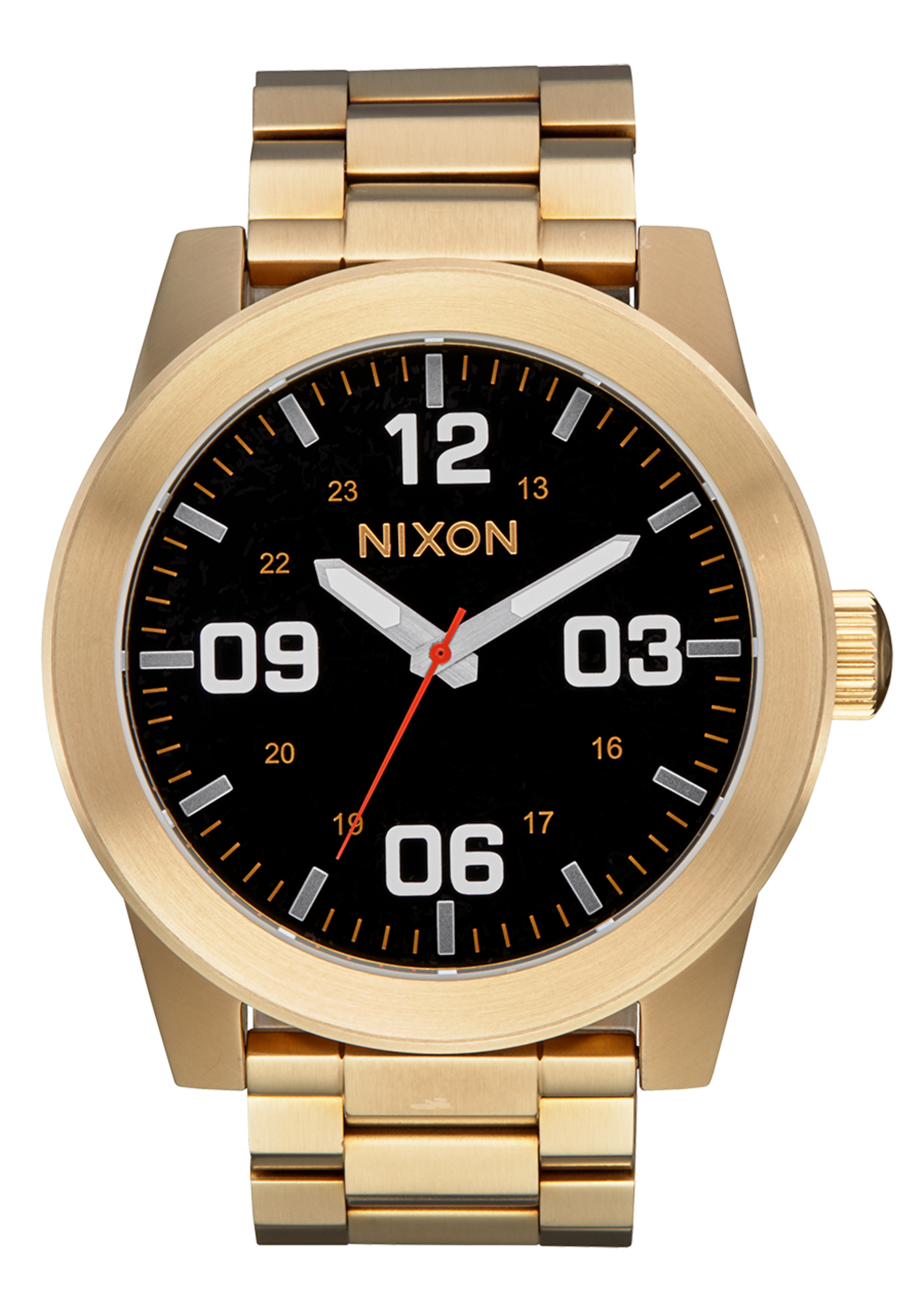 Nixon Corporal Stainless Steel| Yellow Gold/Black - The Drop Rideshop