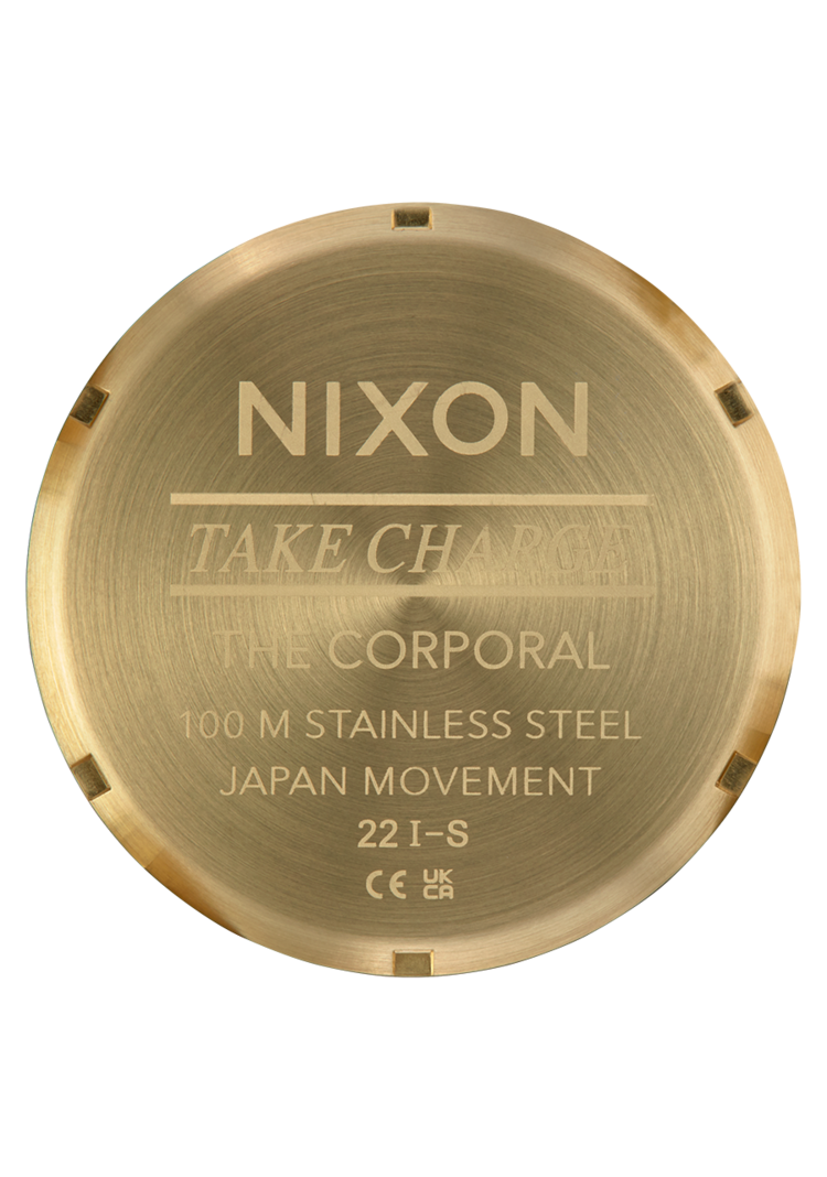 Nixon Nixon Corporal Stainless Steel| Yellow Gold/Black