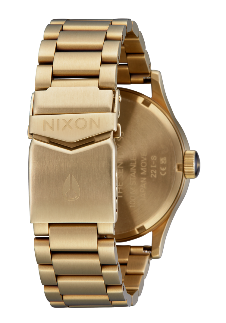 Nixon Nixon Sentry Stainless Steel| Yellow Gold/Black