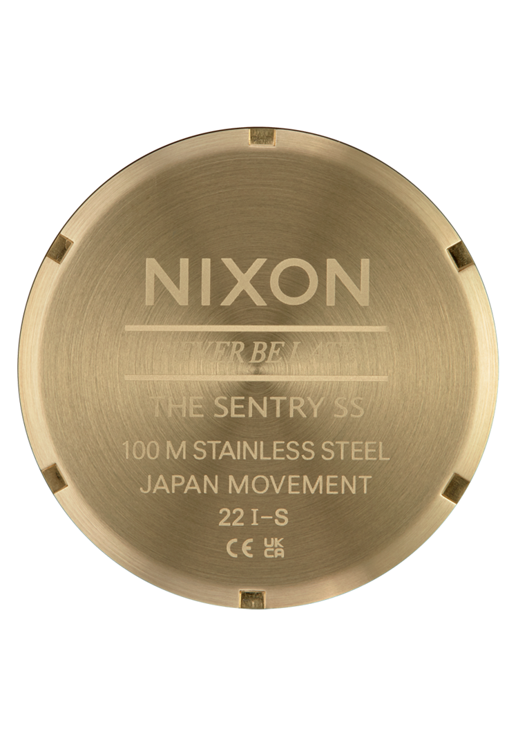 Nixon Nixon Sentry Stainless Steel| Yellow Gold/Black
