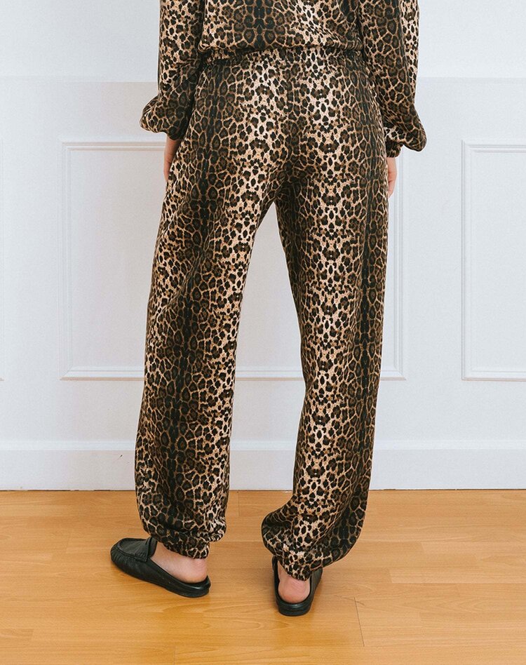 Brunette Brunette Bubble Joggers (Womens) | Leopard