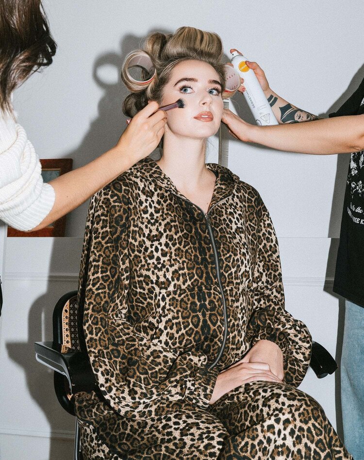 Brunette Brunette Bubble Zip Sweater (Womens) | Leopard