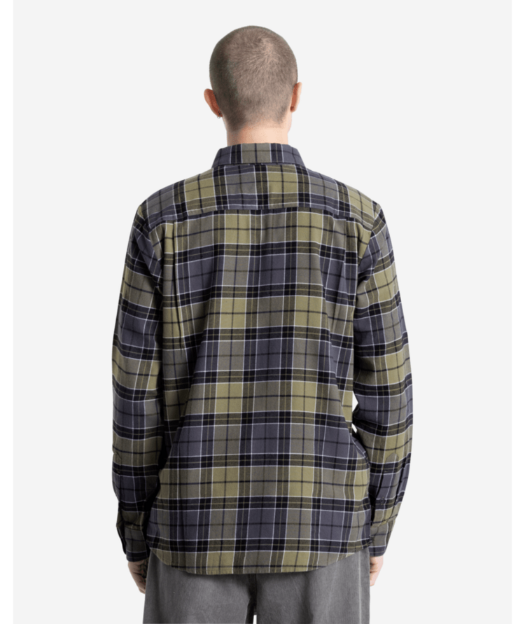 Volcom Volcom Cadenplaid Ls (Mens) | Dark Olive