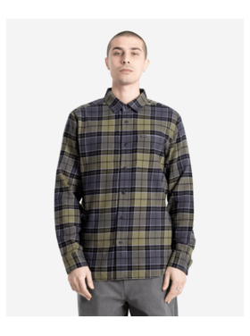 Volcom Volcom Cadenplaid Ls (Mens) | Dark Olive