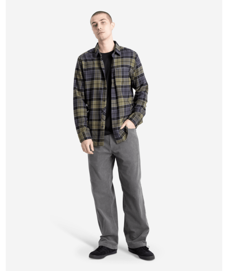Volcom Volcom Cadenplaid Ls (Mens) | Dark Olive