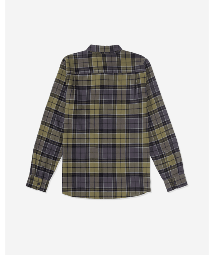 Volcom Volcom Cadenplaid Ls (Mens) | Dark Olive