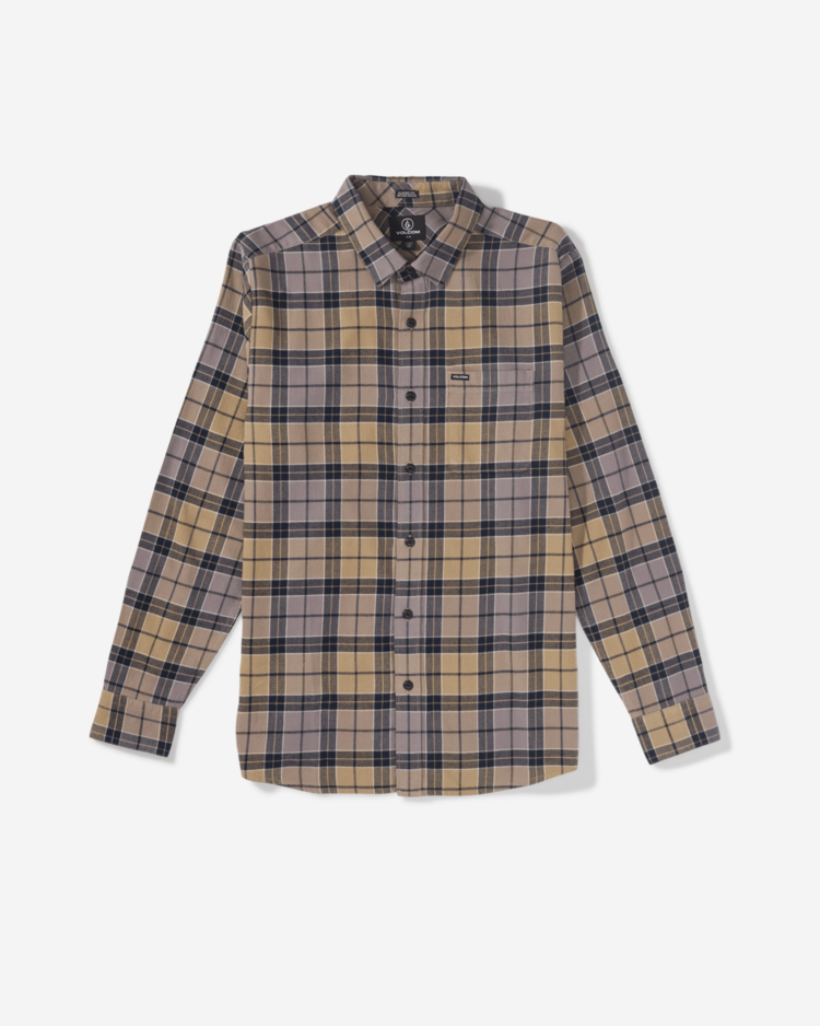 Volcom Volcom Cadenplaid Ls (Mens) | Khaki