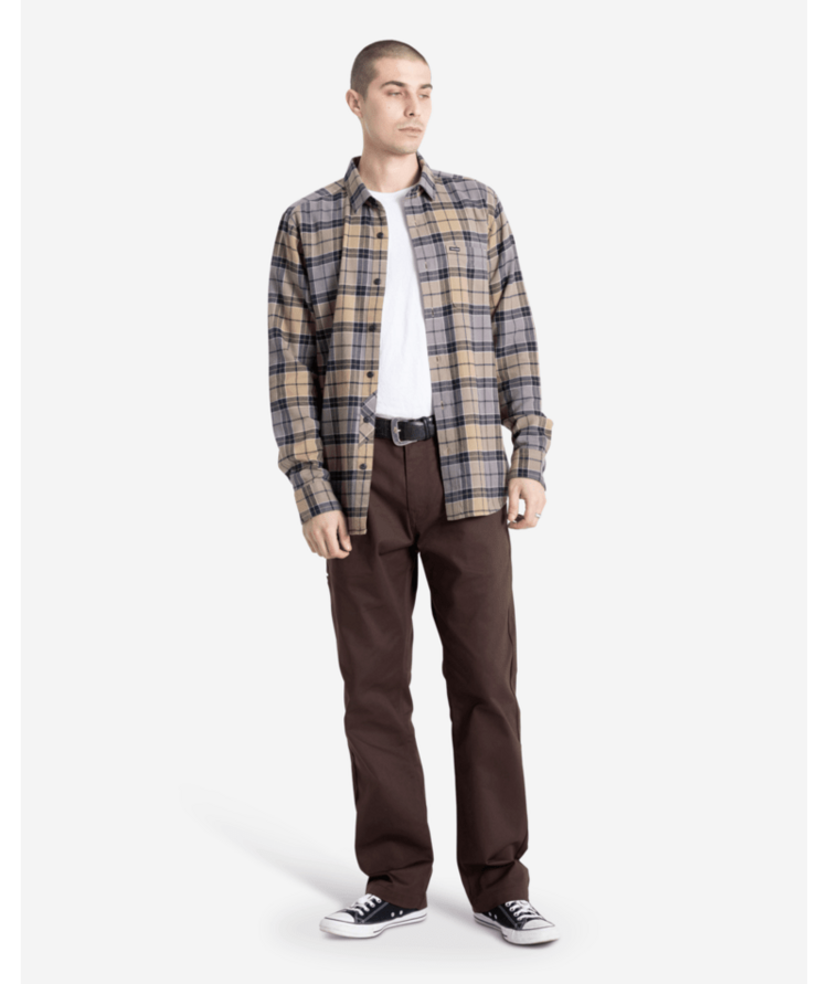 Volcom Volcom Cadenplaid Ls (Mens) | Khaki