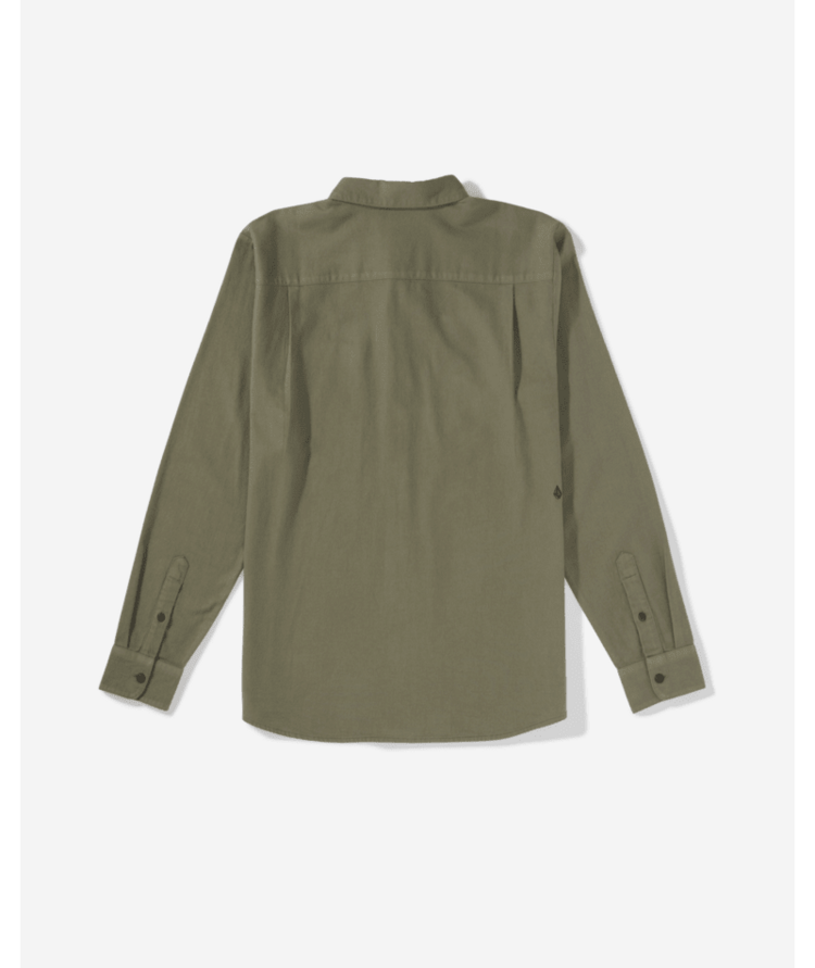 Volcom Volcom Caden Solid Ls (Mens) | Dark Olive