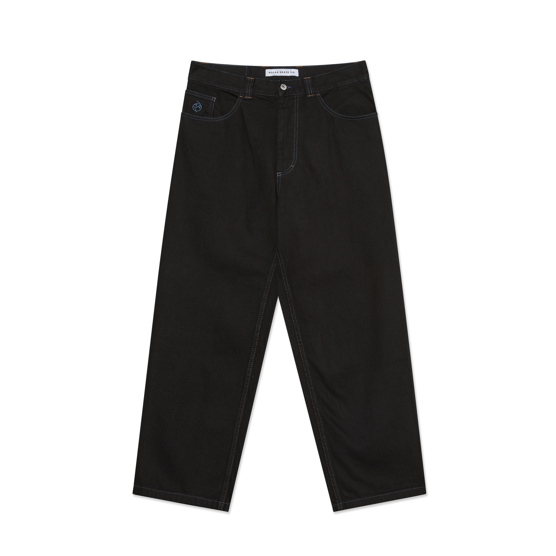 Polar Big Boy Pants | Black/Blue Stitch - The Drop Rideshop