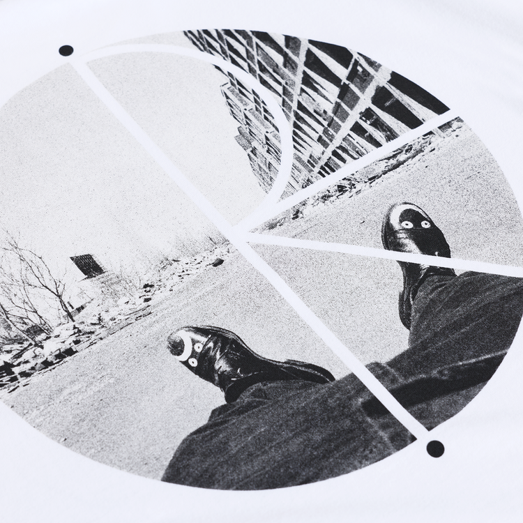 Polar Polar Happy Sad Fill Logo Tee | White