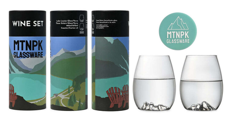 MTNPK MTNPK Wine Set | Lake Louise/Three Sisters