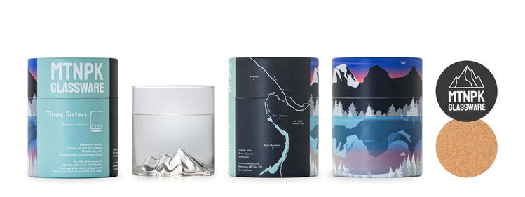MTNPK MTNPK Tumbler Glass | Three Sisters