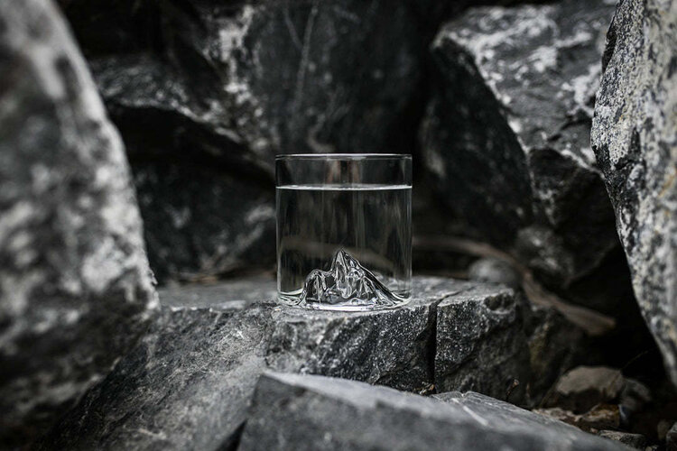 MTNPK MTNPK Tumbler Glass | Black Tusks