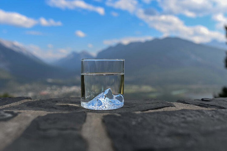 MTNPK MTNPK Tumbler Glass | Black Tusks