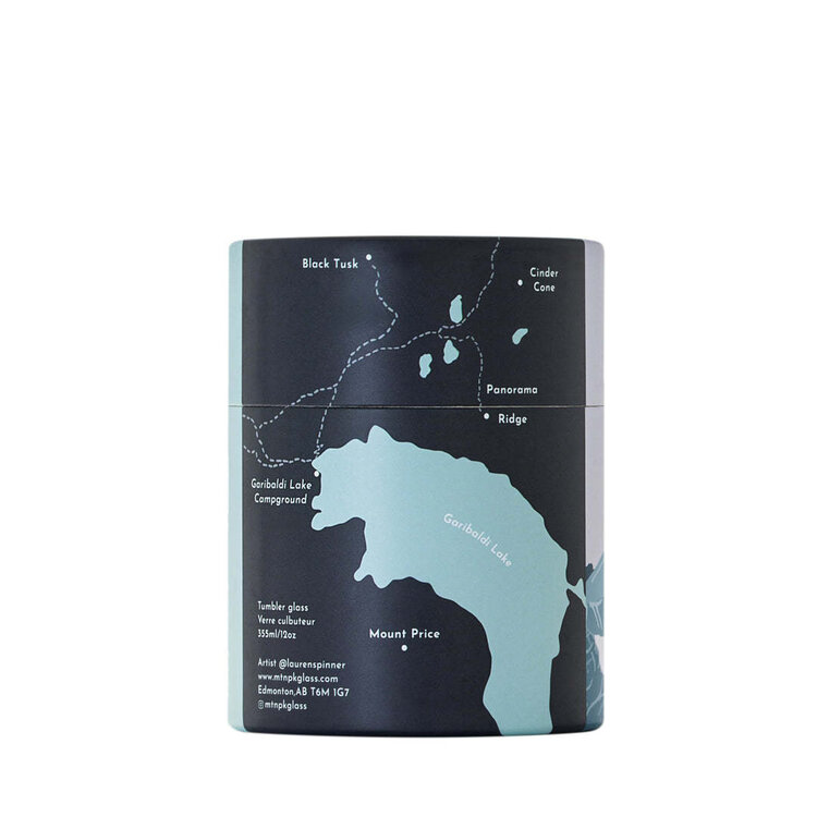 MTNPK MTNPK Tumbler Glass | Black Tusks