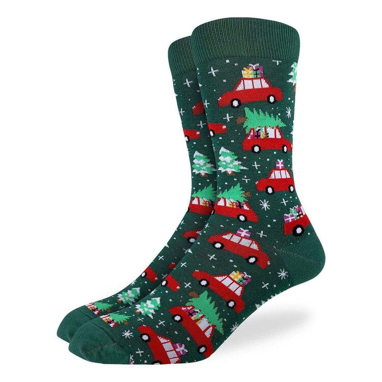 Good Luck Socks Good Luck Sock Christmas Trees Socks (Mens) | 7-12