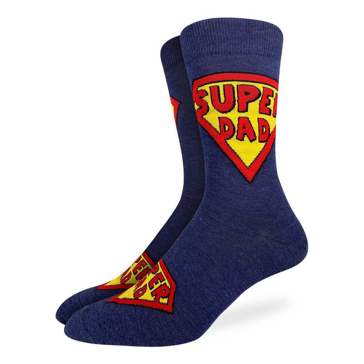 Good Luck Socks Good Luck Sock Super Dad Socks (Mens) | 7-12