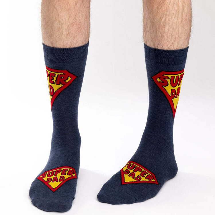 Good Luck Socks Good Luck Sock Super Dad Socks (Mens) | 7-12