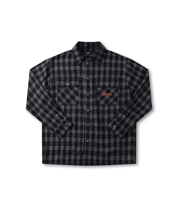 Former Former Vivian Flannel L/S Shirt (Mens) | Black