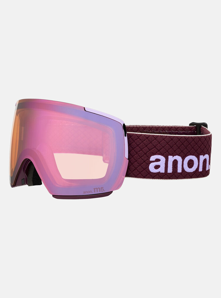 Anon Anon M5 Goggles 2026 | Deep Cherry/Perceive Cloudy Pink