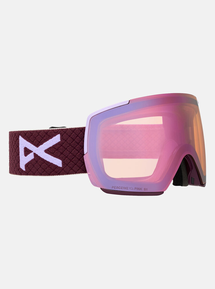 Anon Anon M5 Goggles 2026 | Deep Cherry/Perceive Cloudy Pink