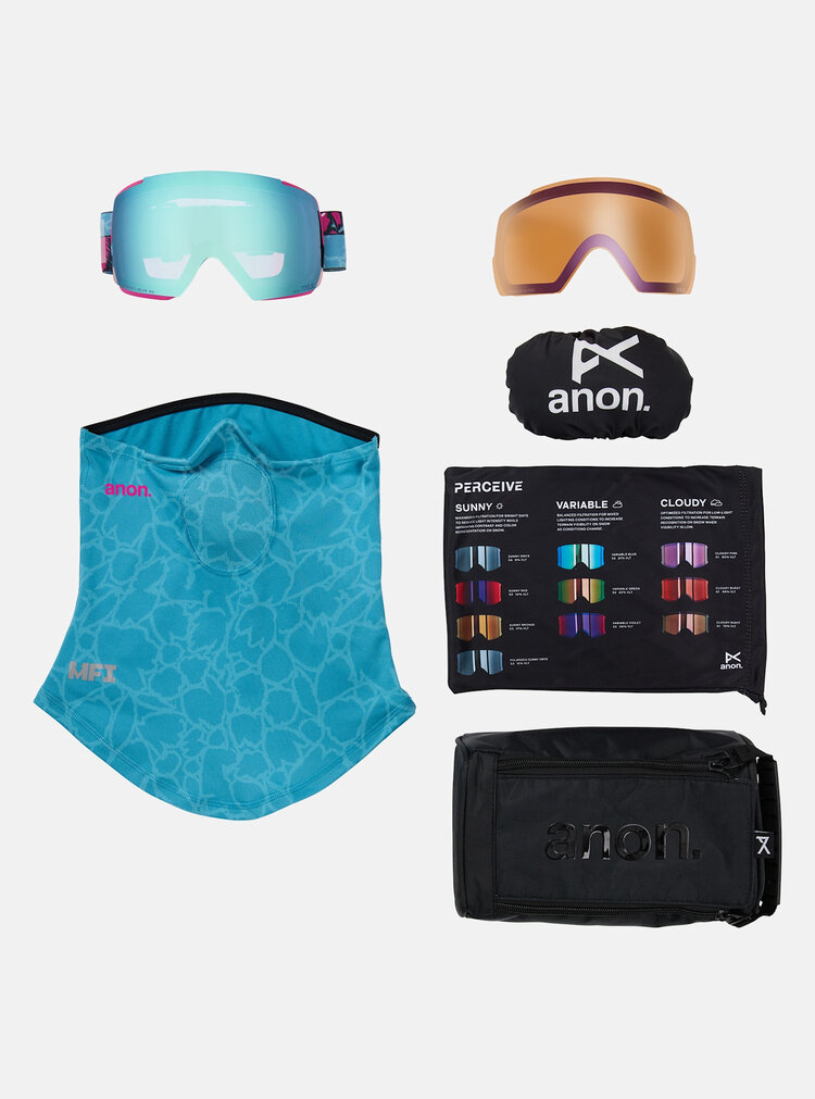Anon Anon M5 Goggles 2026 | Pink Tides/Perceive Variable Blue