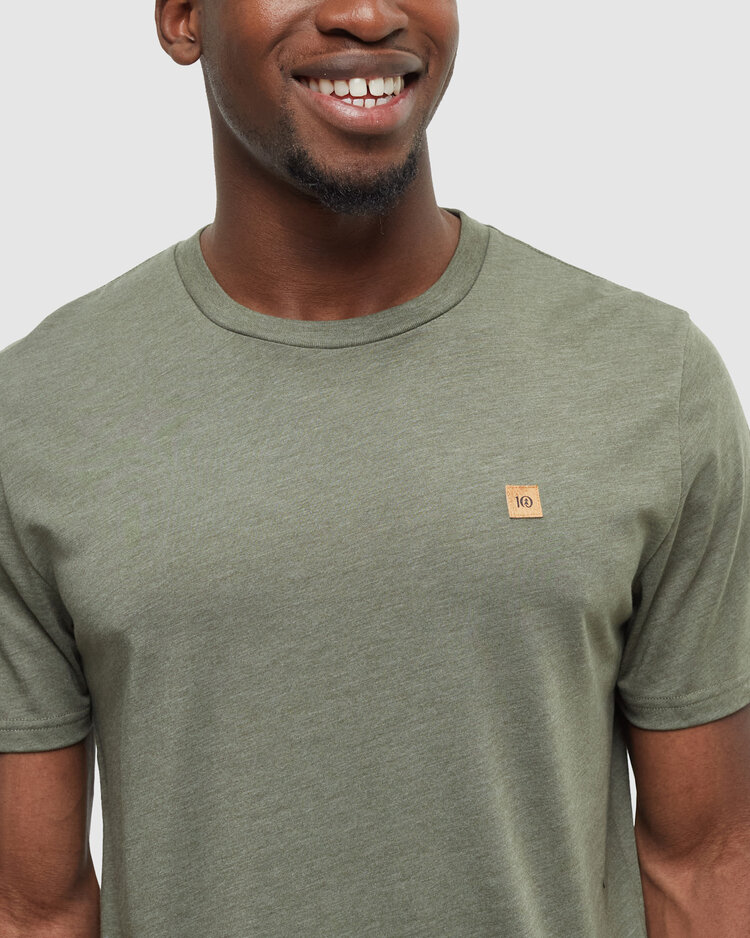 Tentree Tentree Baker Tee (Mens) | Deep Olive Htr