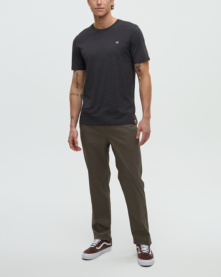 Tentree Tentree Embroidered Ten Tee (Mens) | Meteorite Black Htr