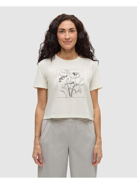 Tentree Tentree Floral Crop T-Shirt (Womens) | Undyed/Meteorite Black