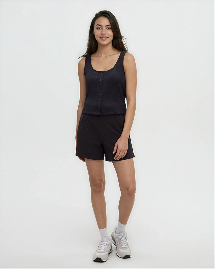 Tentree Tentree Moraine Tank (Womens) | Meteorite Black