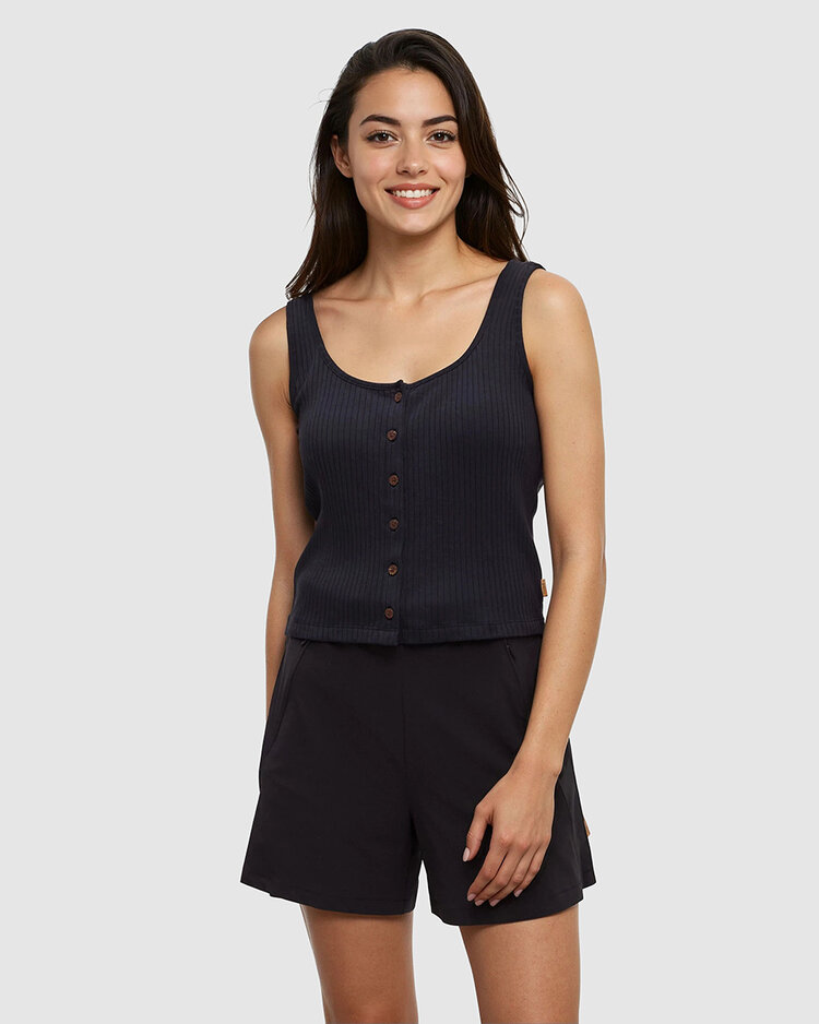 Tentree Tentree Moraine Tank (Womens) | Meteorite Black