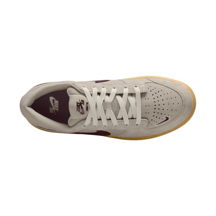 Nike SB Nike Sb Force 58 (Mens) | Cream II/Burgundy Crush-Gum