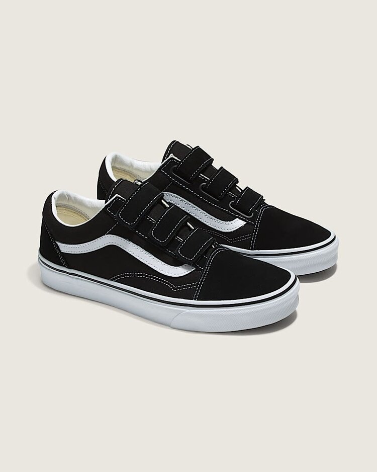 Vans Vans Old Skool Velcro (Unisex)|(Suede/Canvas) Black/True White