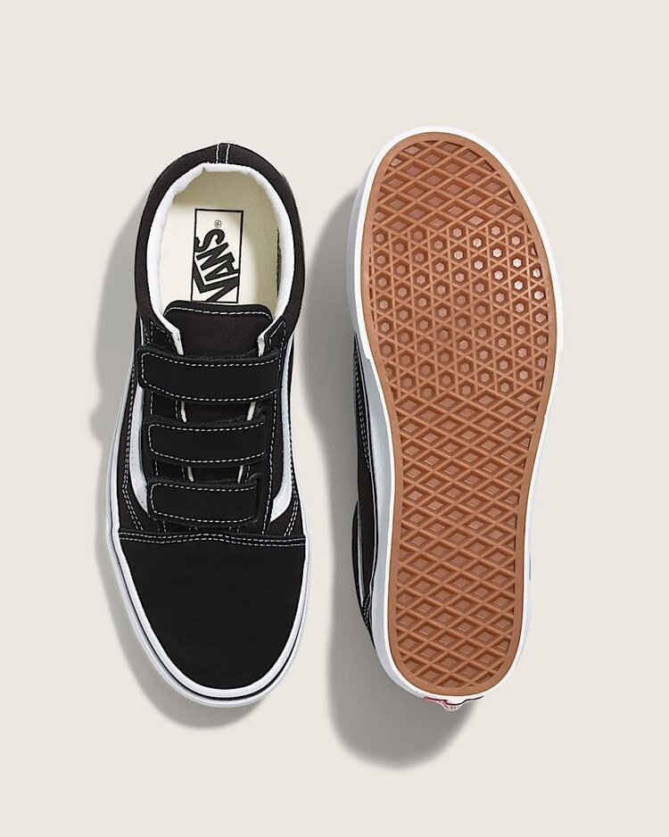 Vans Vans Old Skool Velcro (Unisex)|(Suede/Canvas) Black/True White