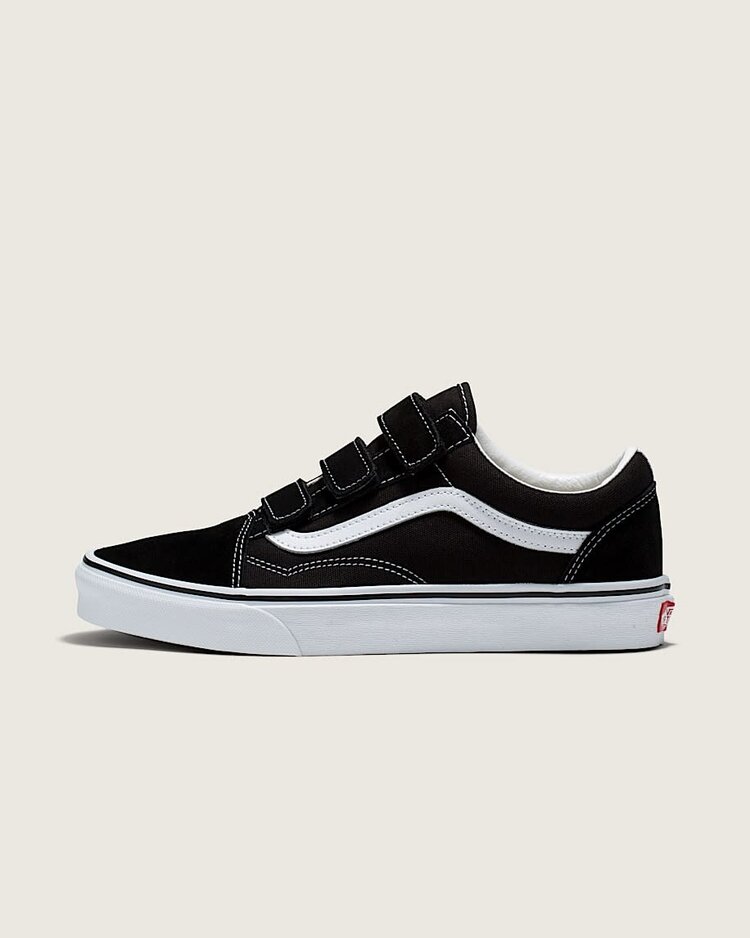 Vans Vans Old Skool Velcro (Unisex)|(Suede/Canvas) Black/True White