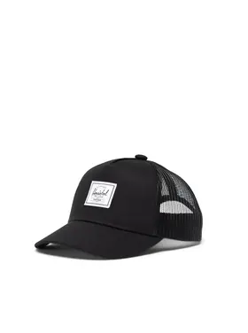 Herschel Herschel Whaler Cotton Mesh Cap (Toddler) | Black