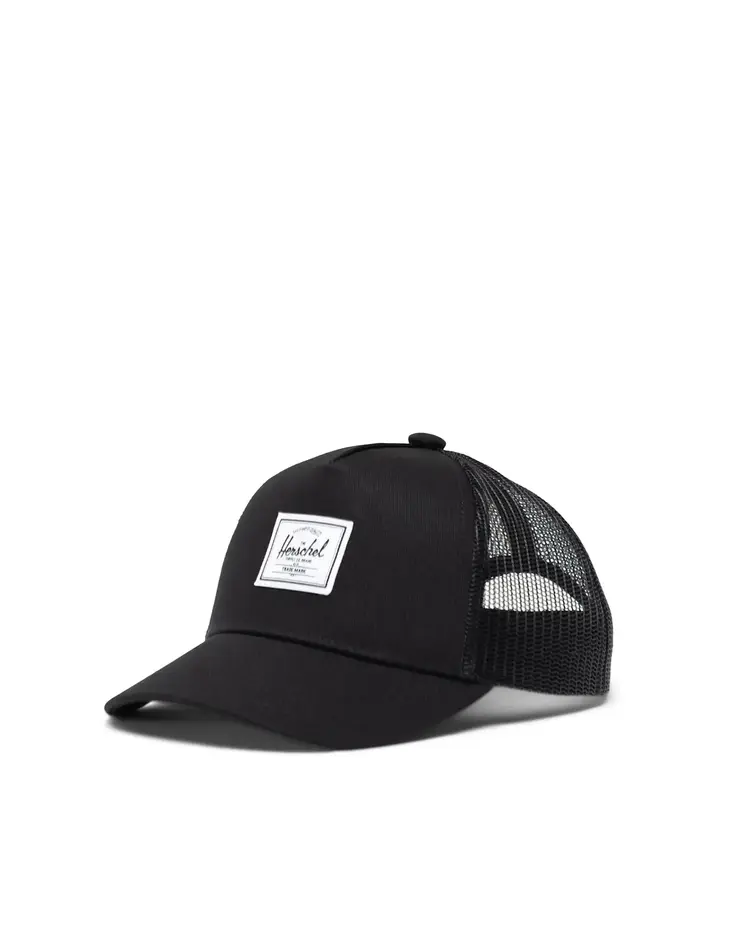 Herschel Herschel Whaler Cotton Mesh Cap (Toddler) | Black