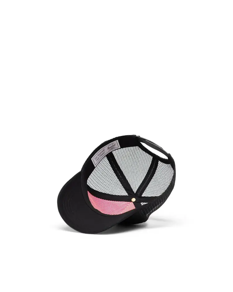 Herschel Herschel Whaler Cotton Mesh Cap (Toddler) | Black