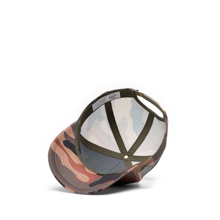 Herschel Herschel Whaler Tall Mesh Cap (Unisex) | Double Woodland Camo