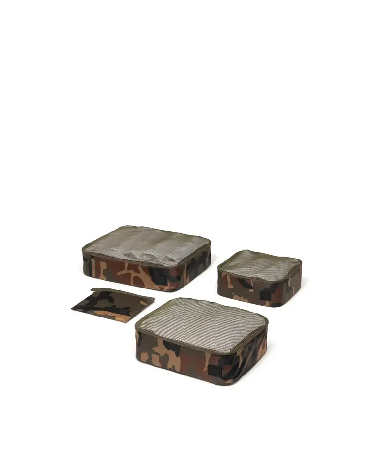 Herschel Herschel Kyoto Packing Cubes (Unisex) | Woodland Camo/Black Label