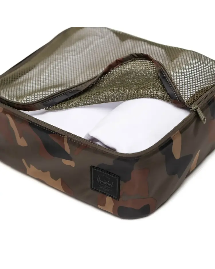 Herschel Herschel Kyoto Packing Cubes (Unisex) | Woodland Camo/Black Label