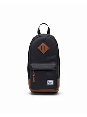 Herschel Herschel Heritage Shoulder Bag (Unisex) | Black/Tan