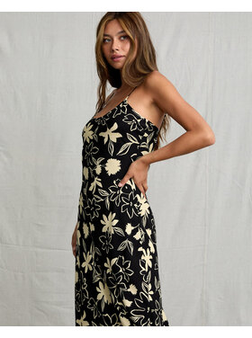 RVCA Rvca Aelia Midi Dress (Womens) | Rvca Black