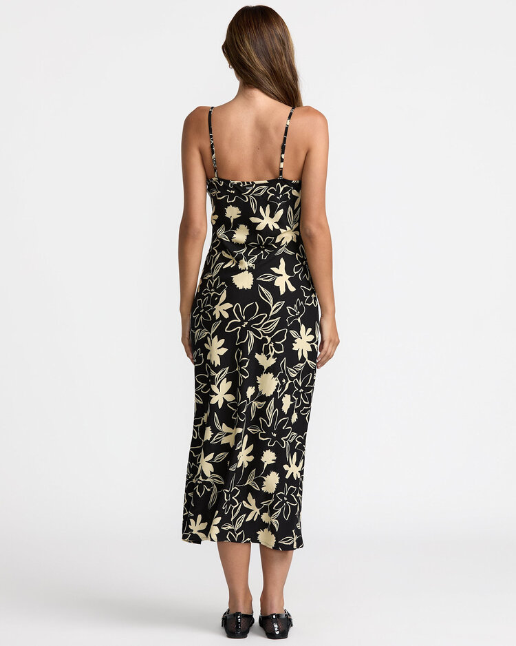 RVCA Rvca Aelia Midi Dress (Womens) | Rvca Black
