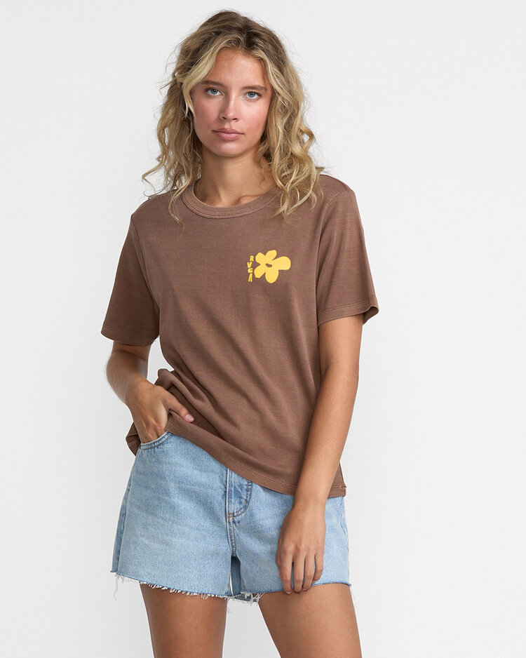 RVCA Rvca Daily Tee (Womens) | Coffee Bean
