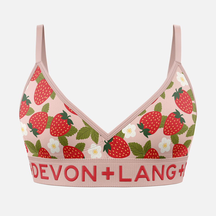 Devon + Lang Devon + Lang Bria Bralette (Womens) | Wild Strawberry
